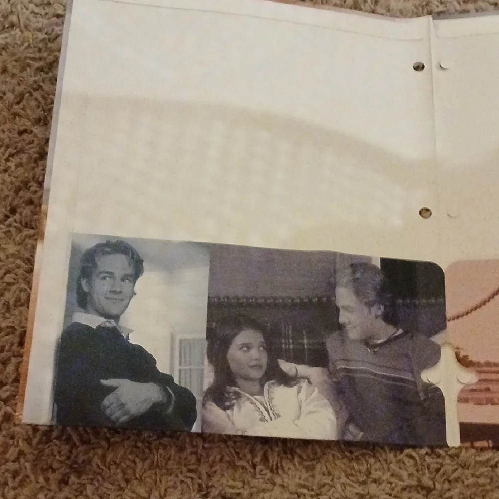 Dawson's Creek Collage Notebook Cover - Blue & Sepia Tones